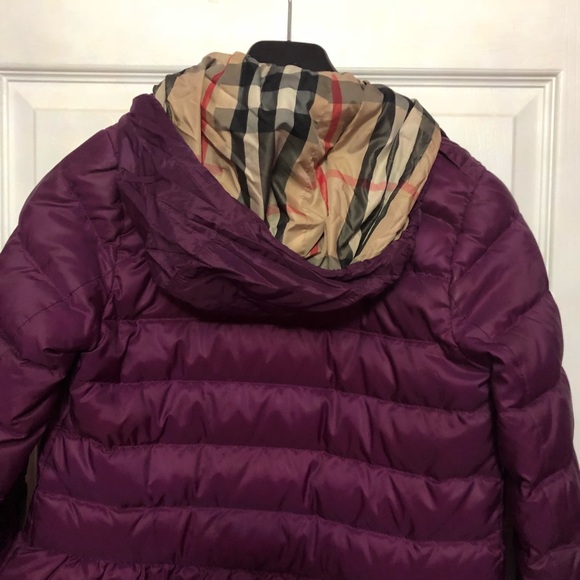Burberry girl burgundy fall/ winter jacket - Picture 6 of 7